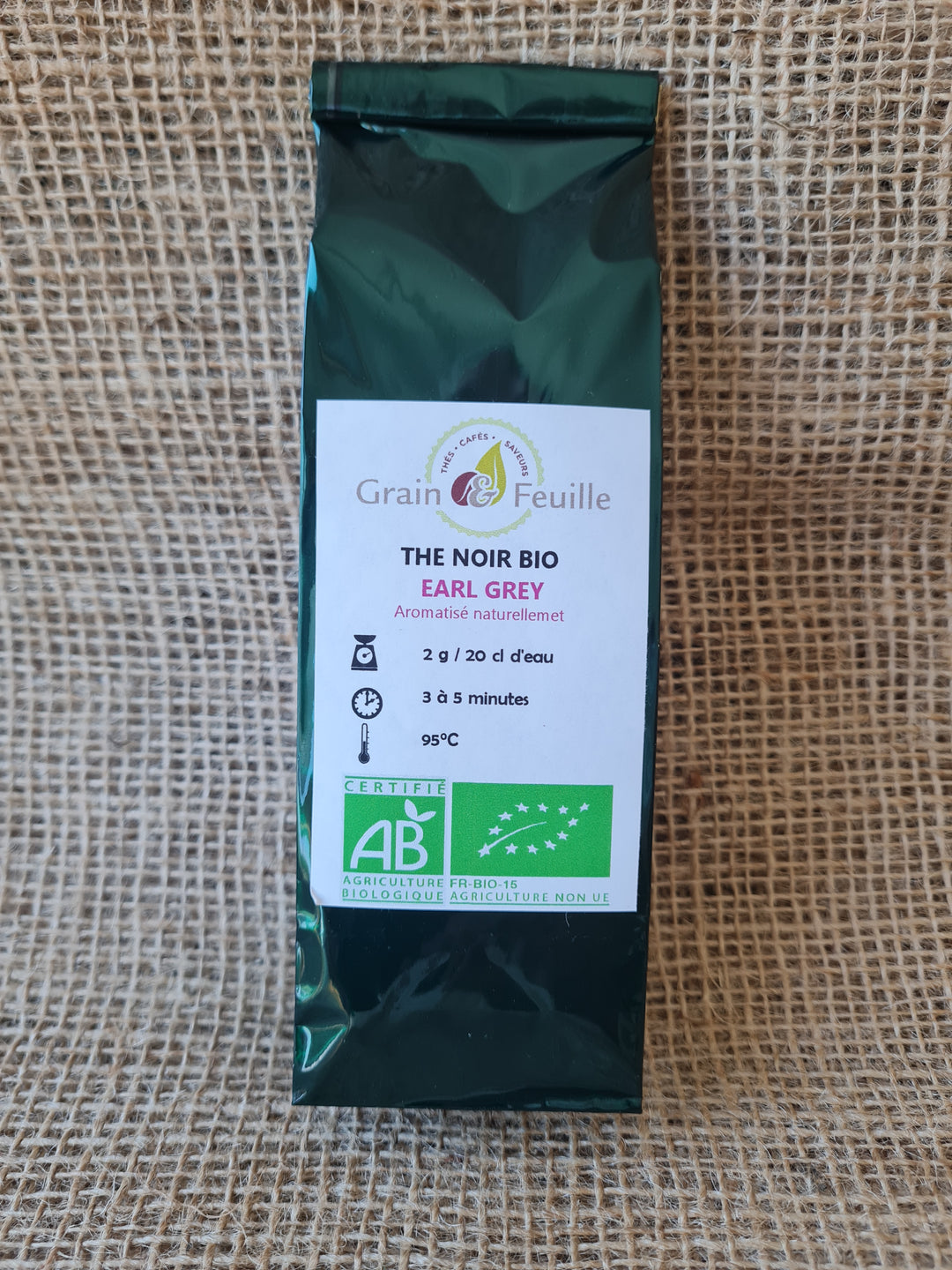Thé noir biologique EARL GREY