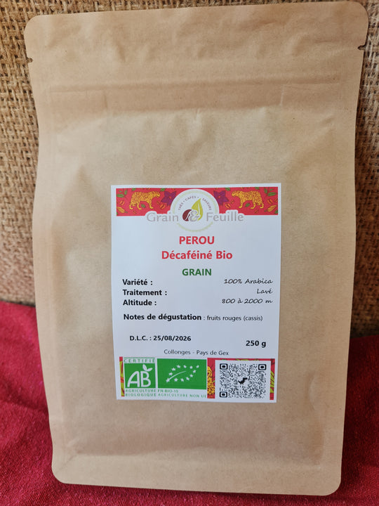 PEROU - Décaféiné BIO