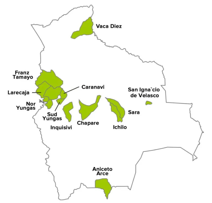BOLIVIE PRIMERA BIO, PROVINCE DE CARANAVI