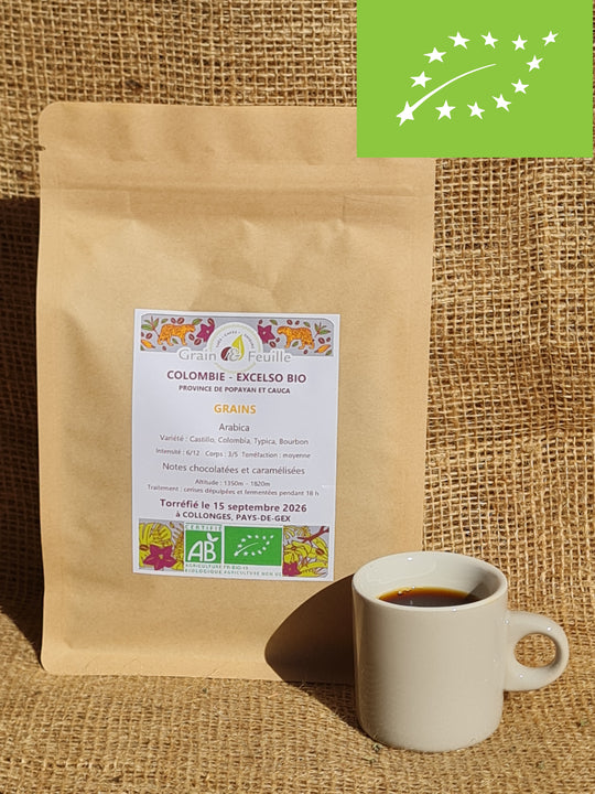 COLOMBIE EXCELSO - BIOLOGIQUE - PROVINCES DE POPAYAN ET CAUCA