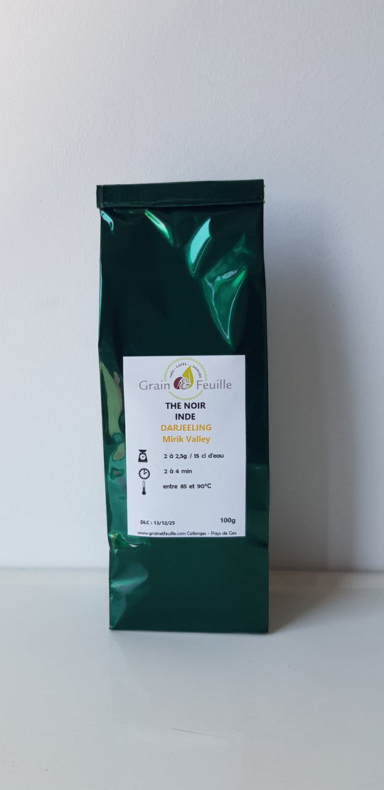 thé noir DARJEELING  1er cru  BIO INDE