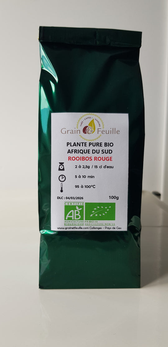 Infusion : ROOIBOS ROUGE PUR BIO -  AFRIQUE DU SUD